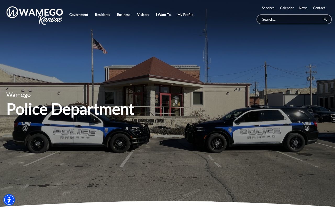 Official Wamego Police Department webpage